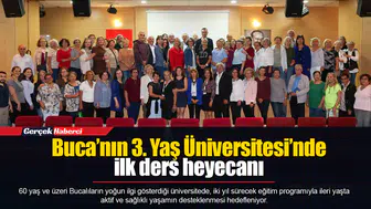 Buca’nın 3. Yaş Üniversitesi’nde ilk ders heyecanı