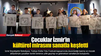 Çocuklar İzmir’in kültürel mirasını sanatla keşfetti