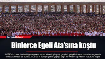 Binlerce Egeli Ata’sına koştu