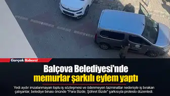 Balçova Belediyesi'nde memurlar şarkılı eylem yaptı