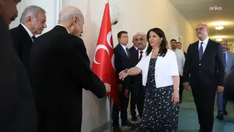 DEM Parti İmralı heyeti MHP lideri Bahçeli ile görüştü