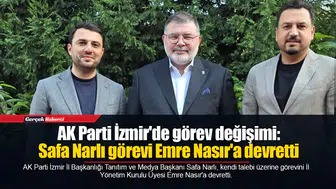 AK Parti İzmir'de görev değişimi: Safa Narlı görevi Emre Nasır'a devretti