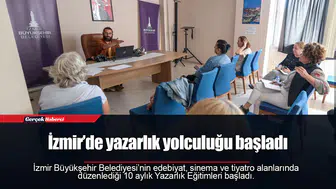 İzmir’de yazarlık yolculuğu başladı