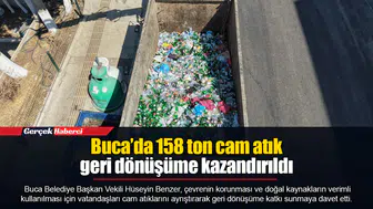 Buca’da 158 ton cam atık geri dönüşüme kazandırıldı