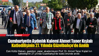 Cumhuriyetin Aydınlık Kalemi Ahmet Taner Kışlalı Katledilişinin 27. Yılında Güzelbahçe’de Anıldı