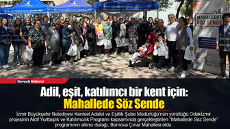 Adil, eşit, katılımcı bir kent için: Mahallede Söz Sende