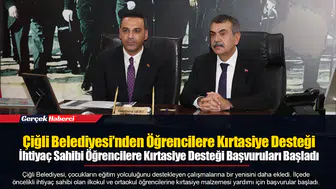 Çiğli Belediyesi’nden Öğrencilere Kırtasiye Desteği