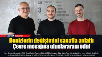 Denizlerin değişimini sanatla anlattı...  Çevre mesajına uluslararası ödül