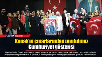 Konak’ın çınarlarından unutulmaz Cumhuriyet gösterisi