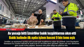 Balık halinde ilk ayda işlem hacmi 9 bin tonu aştı