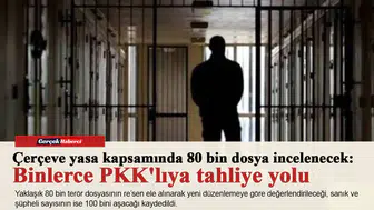 Çerçeve yasa kapsamında 80 bin dosya incelenecek: Binlerce PKK'lıya tahliye yolu