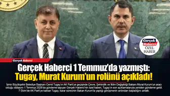 Gerçek Haberci 1 Temmuz’da yazmıştı: Tugay, Murat Kurum’un rolünü açıkladı!