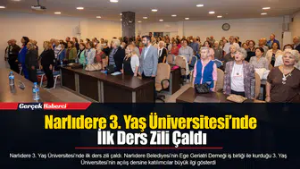 Narlıdere 3. Yaş Üniversitesi’nde İlk Ders Zili Çaldı