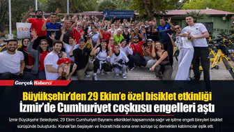 Büyükşehir’den 29 Ekim’e özel bisiklet etkinliği... İzmir’de Cumhuriyet coşkusu engelleri aştı