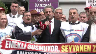 Emekli memurlar seyyanen zam için eylem yaptı: Adalet işlemiyor