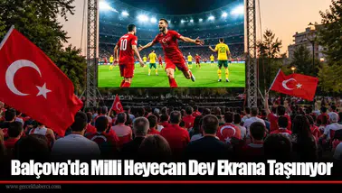 Balçova'da Milli Heyecan Dev Ekrana Taşınıyor