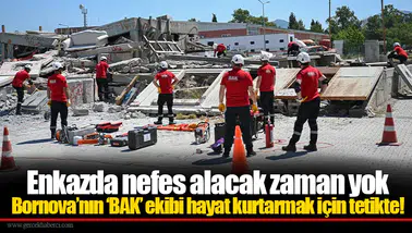 Bornova Belediyesi'nin BAK ekibi, AFAD tatbikatında deprem kurtarma ve tıbbi müdahaleyi başarıyla gerçekleştirdi.