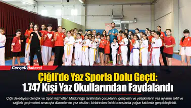 Çiğli’de Yaz Sporla Dolu Geçti: 1.747 Kişi Yaz Okullarından Faydalandı