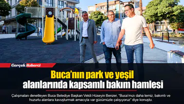 Buca’nın park ve yeşil alanlarında kapsamlı bakım hamlesi