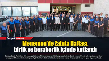 Menemen'de Zabıta Haftası, birlik ve beraberlik içinde kutlandı