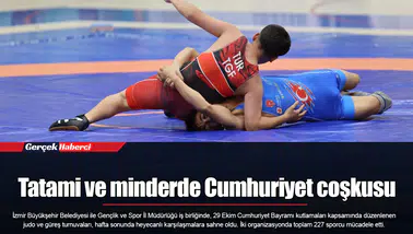 Tatami ve minderde Cumhuriyet coşkusu