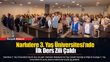 Narlıdere 3. Yaş Üniversitesi’nde İlk Ders Zili Çaldı