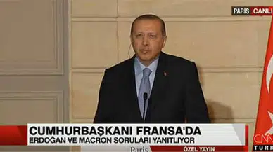 Erdoğan Fransız gazeteciyle tartıştı