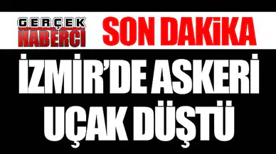 İzmir'de askeri uçak düştü