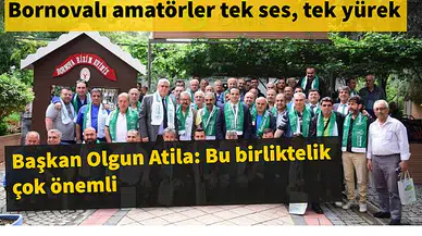 Bornovalı amatörler tek ses, tek yürek