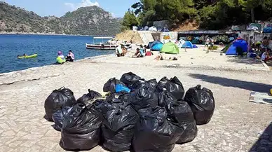 Marmaris'te bayramda 4 bin 500 ton çöp çıktı