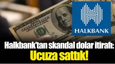 Halkbank'tan skandal dolar itirafı: Ucuza sattık!