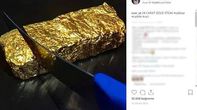 Nusret'ten 24 ayar biftek