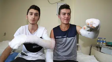 Sac tava keyfi hastanede bitti: Biz yandık başkaları yanmasın