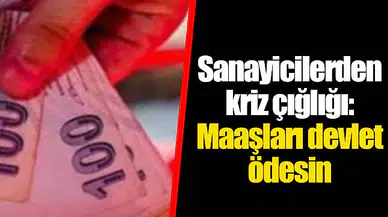 Sanayicilerden kriz çığlığı: Maaşları devlet ödesin