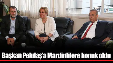 Başkan Pekdaş’a Mardinlilere konuk oldu