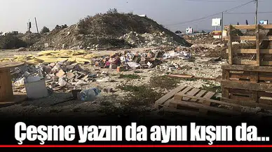 Çeşme yazın da aynı kışın da...
