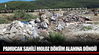 PAMUCAK SAHİLİ MOLOZ DÖKÜM ALANINA DÖNDÜ
