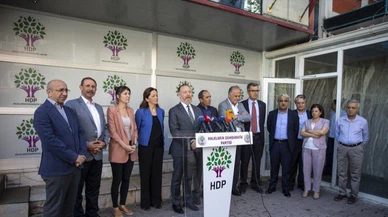 DİSK, KESK, TMMOB ve TTB'den HDP'ye destek ziyareti