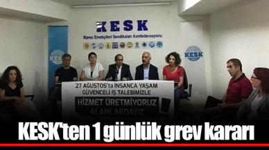 KESK'ten 1 günlük grev kararı