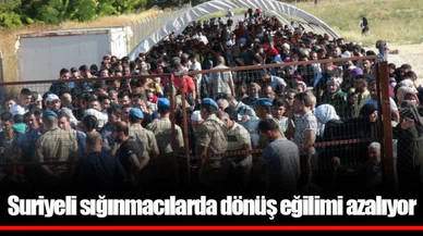 Suriyeli sığınmacılarda dönüş eğilimi azalıyor