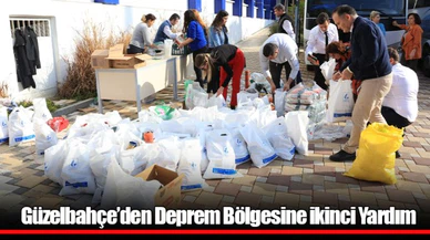 Güzelbahçe’den Deprem Bölgesine ikinci Yardım