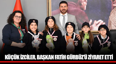 KÜÇÜK İZCİLER, BAŞKAN FATİH GÜRBÜZ’Ü ZİYARET ETTİ