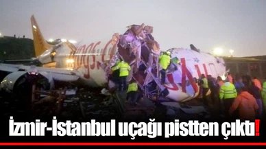 Sabiha Gökçen'de uçak pistten çıktı