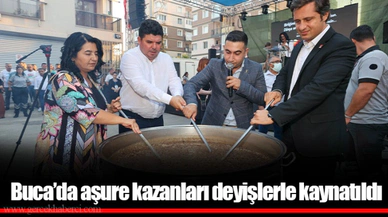 Buca’da aşure kazanları deyişlerle kaynatıldı
