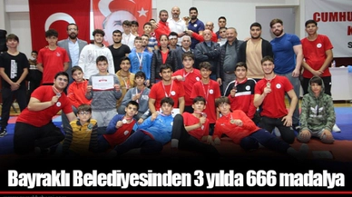 Bayraklı Belediyesinden 3 yılda 666 madalya