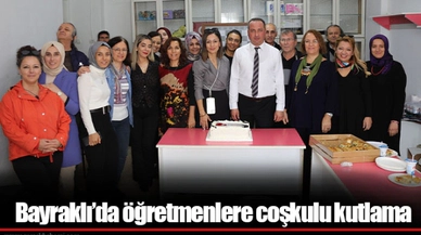 Bayraklı’da öğretmenlere coşkulu kutlama