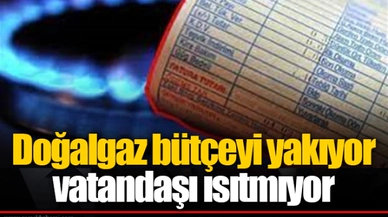 Doğalgaz bütçeyi yakıyor vatandaşı ısıtmıyor