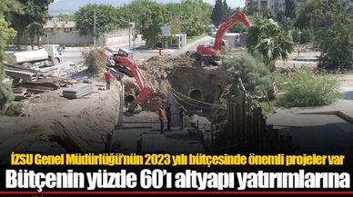 İZSU Genel Müdürlüğü’nün 2023 yılı bütçesinde önemli projeler var