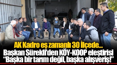 Başkan Sürekli’den KÖY-KOOP eleştirisi  “Başka bir tarım değil, başka alışveriş!”