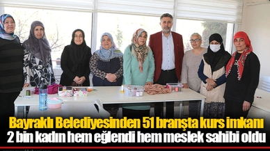Bayraklı Belediyesinden 51 branşta kurs imkanı